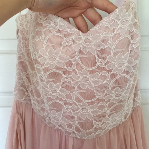 Mori Lee Blush Bridesmaid Dress - Picture 4 of 5